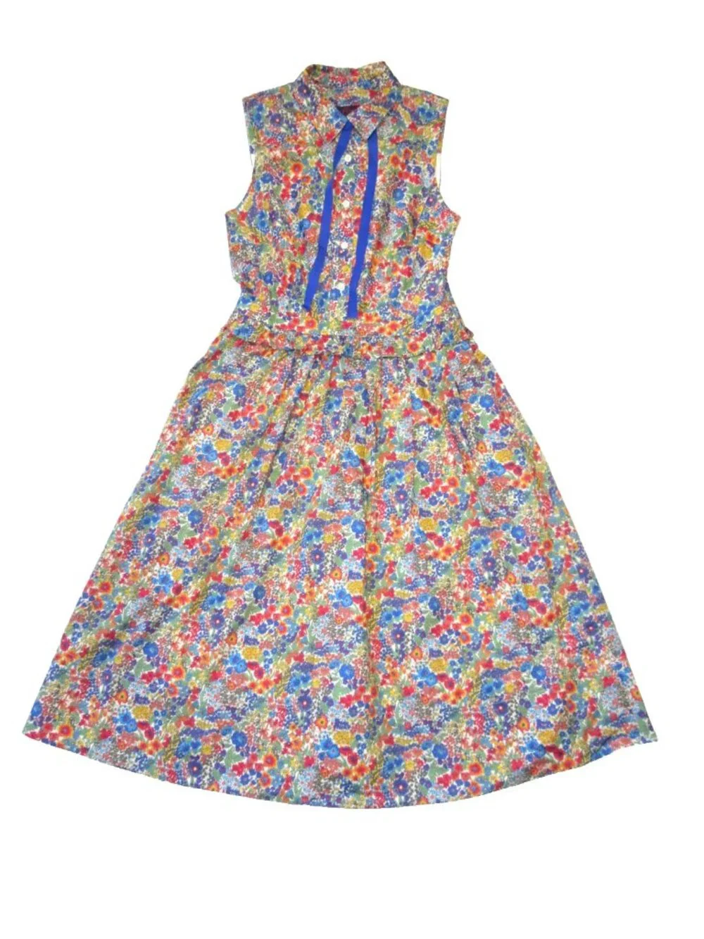 NWT J.Crew Removable Necktie Shirt-dress in Liberty Margaret Annie Print Dress 6